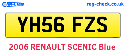 YH56FZS are the vehicle registration plates.