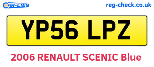 YP56LPZ are the vehicle registration plates.