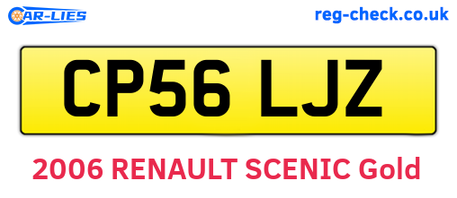 CP56LJZ are the vehicle registration plates.