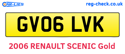 GV06LVK are the vehicle registration plates.