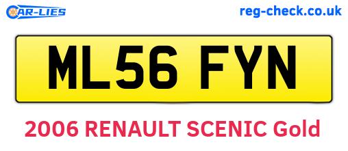 ML56FYN are the vehicle registration plates.