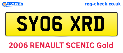 SY06XRD are the vehicle registration plates.