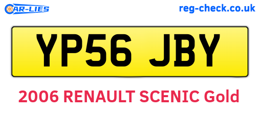 YP56JBY are the vehicle registration plates.