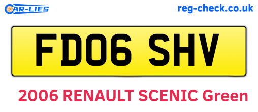 FD06SHV are the vehicle registration plates.