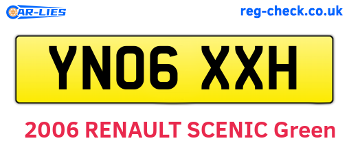 YN06XXH are the vehicle registration plates.