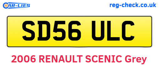 SD56ULC are the vehicle registration plates.