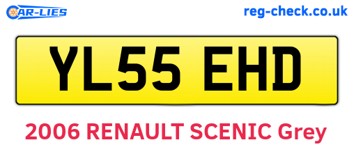 YL55EHD are the vehicle registration plates.
