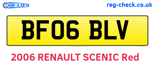 BF06BLV are the vehicle registration plates.