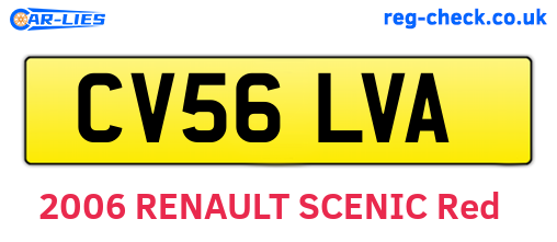 CV56LVA are the vehicle registration plates.