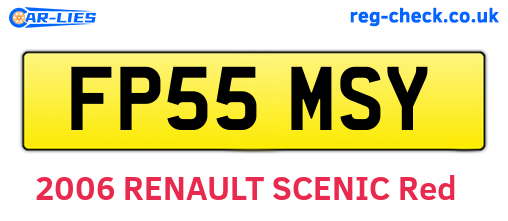 FP55MSY are the vehicle registration plates.