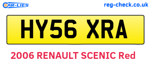 HY56XRA are the vehicle registration plates.
