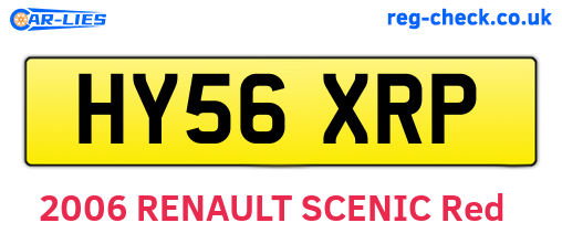 HY56XRP are the vehicle registration plates.