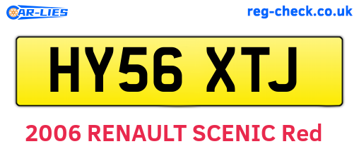 HY56XTJ are the vehicle registration plates.