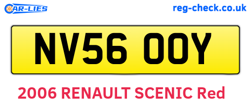 NV56OOY are the vehicle registration plates.