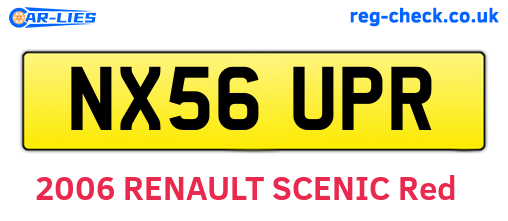 NX56UPR are the vehicle registration plates.