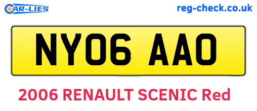 NY06AAO are the vehicle registration plates.