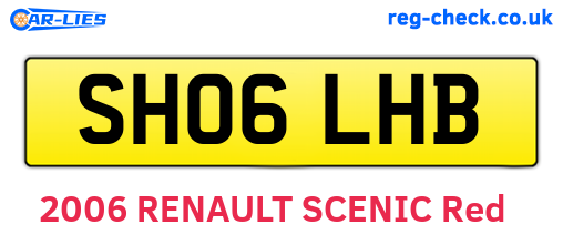 SH06LHB are the vehicle registration plates.