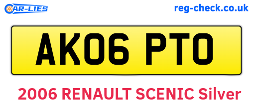 AK06PTO are the vehicle registration plates.