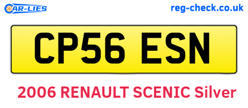 CP56ESN are the vehicle registration plates.