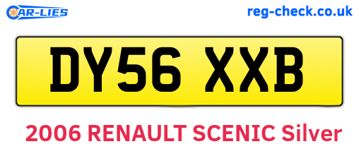 DY56XXB are the vehicle registration plates.