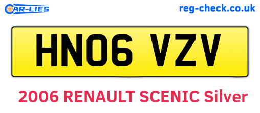 HN06VZV are the vehicle registration plates.