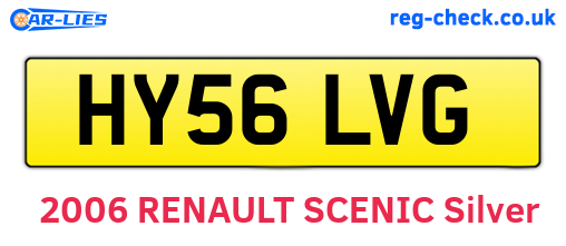 HY56LVG are the vehicle registration plates.