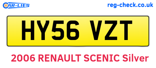 HY56VZT are the vehicle registration plates.