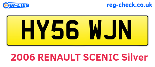 HY56WJN are the vehicle registration plates.