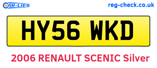 HY56WKD are the vehicle registration plates.