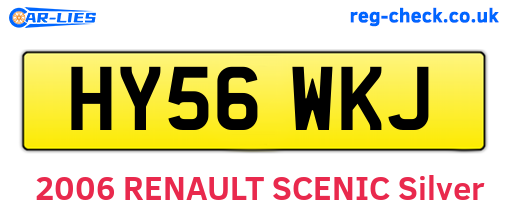 HY56WKJ are the vehicle registration plates.