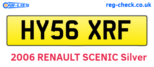 HY56XRF are the vehicle registration plates.