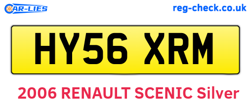 HY56XRM are the vehicle registration plates.