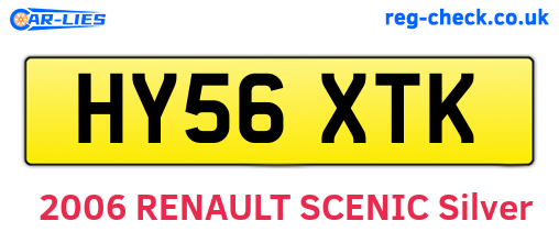 HY56XTK are the vehicle registration plates.