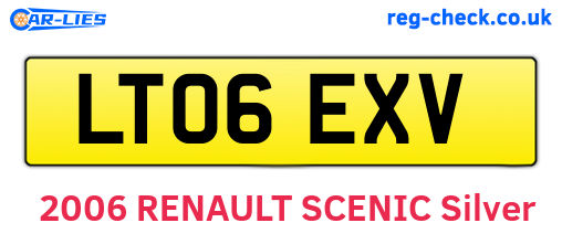 LT06EXV are the vehicle registration plates.