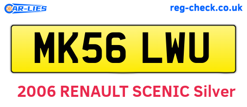 MK56LWU are the vehicle registration plates.