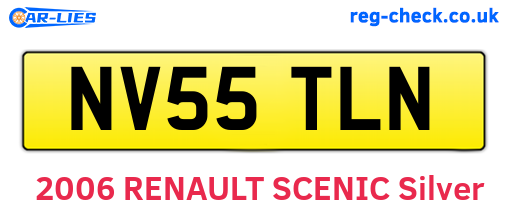 NV55TLN are the vehicle registration plates.