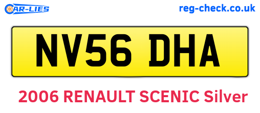 NV56DHA are the vehicle registration plates.