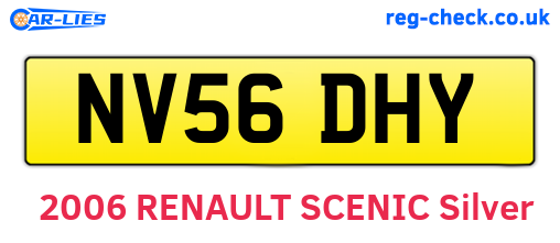 NV56DHY are the vehicle registration plates.
