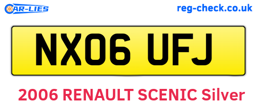 NX06UFJ are the vehicle registration plates.