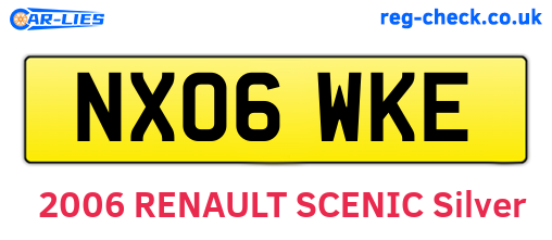 NX06WKE are the vehicle registration plates.