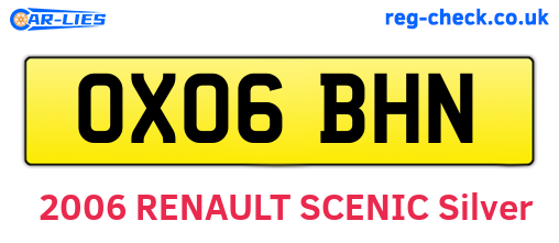OX06BHN are the vehicle registration plates.