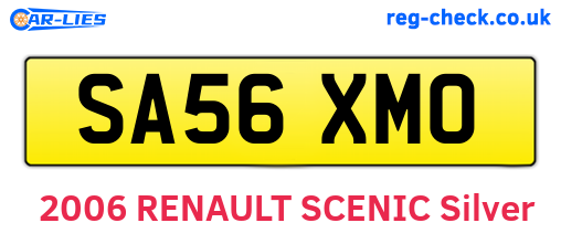 SA56XMO are the vehicle registration plates.
