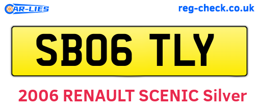 SB06TLY are the vehicle registration plates.