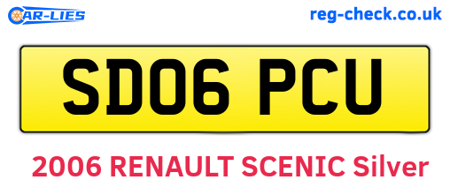 SD06PCU are the vehicle registration plates.