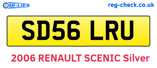 SD56LRU are the vehicle registration plates.