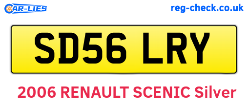 SD56LRY are the vehicle registration plates.
