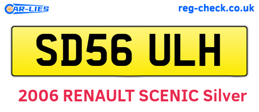 SD56ULH are the vehicle registration plates.