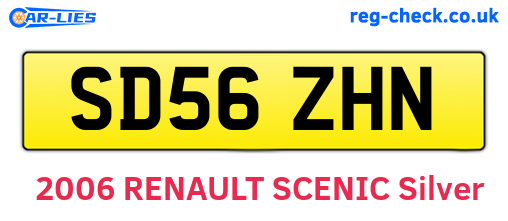 SD56ZHN are the vehicle registration plates.