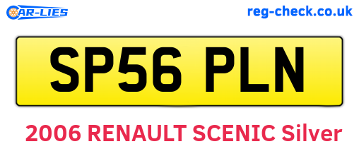 SP56PLN are the vehicle registration plates.