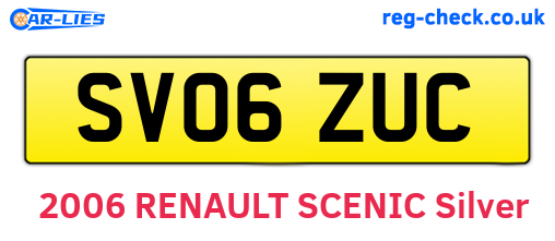 SV06ZUC are the vehicle registration plates.